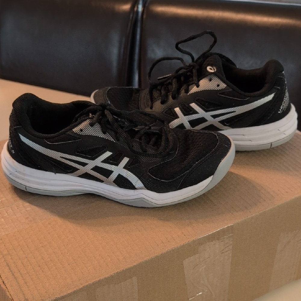 Asics Black and White Athletic Shoes for Running